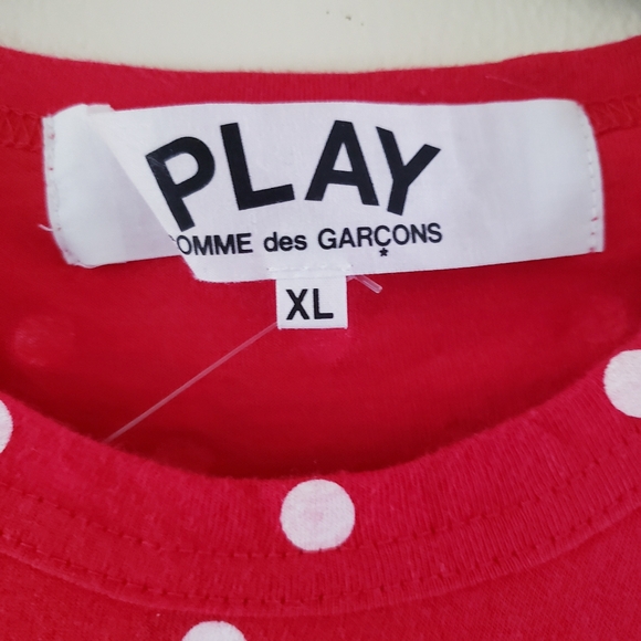 Comme Des Garçons NWOT  Play Polka Dot Sweatshirt - XL - Picture 9 of 12